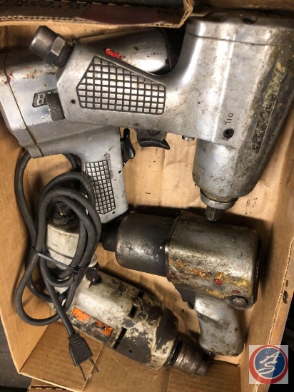 (2) Blue Point Pneumatic Impact Wrench Model No. AT500B, Skil Pneumatic Impact Wrench and Pneumatic