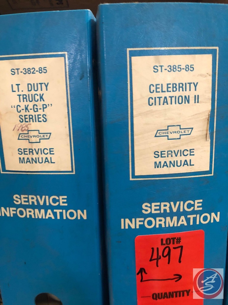 Chevy Gm Service Manuals For Celebrity Citation Ii Lt Duty Truck C K G P Series Cavalier Industrial Machinery Equipment Auto Repair Equipment Online Auctions Proxibid Chevy Gm Service Manuals For Celebrity Citation Ii Lt Duty Truck C K G P Series Cavalier Industrial Machinery Equipment Auto Repair Equipment Online Auctions Proxibid