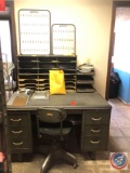 Art Metal Seven Drawer Office Desk Measuring 49