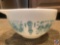 Vintage Blue Pyrex Bowls and 1 3/4 Qt. Corning Ware Dish and 2 Qt. Corning War