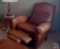 Ethan Allen Leather Reclining Arm Chair Measuring 40