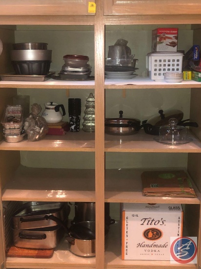 Corning Ware Pot, Naaman LTD. Plates, Assorted Pots, Pans, Bowls and More