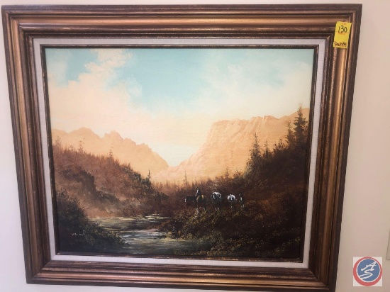 Framed Painting Marked BARTZ and Framed Painting Marked Lester Hughs