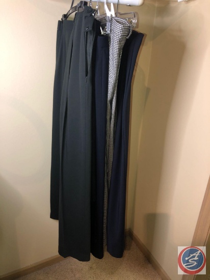 Carlisle Green Slacks Size 14, Carlisle 100 Percent Silk Skirt Size 12, Carlisle Navy Slacks Size