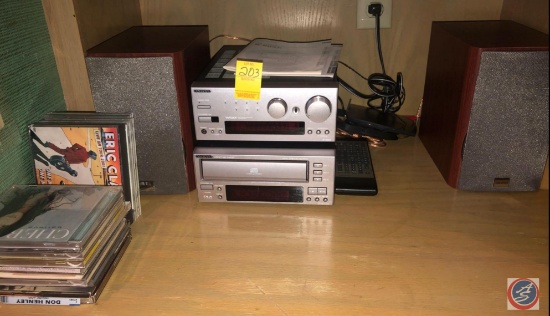 Onkyo AM/FM Stereo Model No. R-805X, (2) Onkyo Speakers Model No. D-N3XA, Onkyo Compact Disc Changer