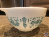 Vintage Blue Pyrex Bowls and 1 3/4 Qt. Corning Ware Dish and 2 Qt. Corning War