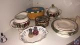 Royal Albert China, Tumbleweed Pottery, Waterford Holiday Heirlooms Plate, (4) Crystal Napkin