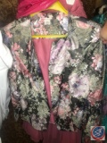 Floral Suit Jacket [[NO SIZE VISIBLE]] and Skirt Size 14 and Laurence Kazar Dress and Jacket Size XL