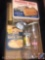 Box of Quaker Quick Grits, Jell-O Mold, Lipton's Orange Pekoe and Pekoe Tea Bags Tin (Empty),