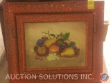 Painting of Fruit Signed R Mc in Stretch-N-Frame 14 Grumbacher, NY