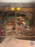 Assorted Boring Bits, Assorted Push Drill Screwdrivers, Alan Wrenches, Assorted Shears, Utility