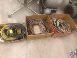 Assorted Extension Cords and Pneumatic Hoses