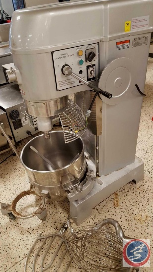 EuroDib LinkRich 3-Phase Commercial Mixer Grinder Model M50A w/ Bowl, Caddy, Paddle, Hook, and Whisk