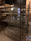 {{3X$BID}} NSF Four Tier Wire Shelving Unit Measuring 47 1/2