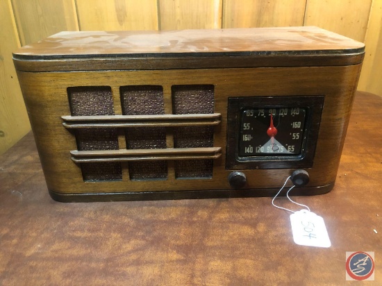 Portable Tube Radio Model No. YX13203 [[NO BRAND VISIBLE]]