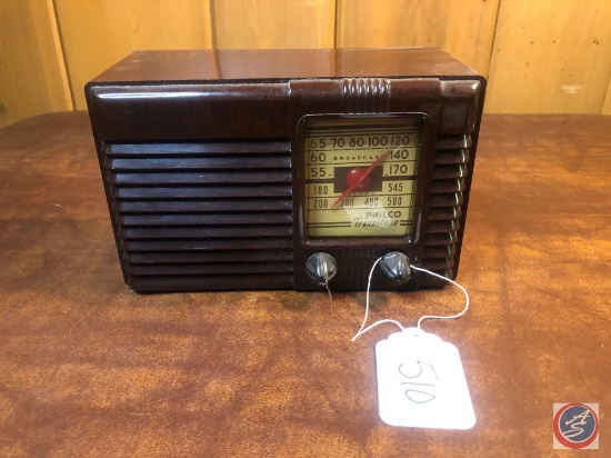 Philco Vintage Transitone Portable Tube Radio Model No. PT-25