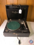 Antique Cecilan Phonograph with Columbia Masterworks A Pretty Girl Is Like A Melody By Andrew