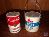 Campbell's Tomato Soup Can Radio and Rez Rust-X Paint Can Radio Imported and Distributed by Dealer