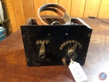 Crystal Radio with Antique Head Set [[NO IDENTIFYING MARKINGS]]