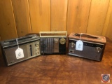 Zenith Royal 755 Radio, RCA Victor All Transistor Radio and Coronado Solid State Tuned RF Radio