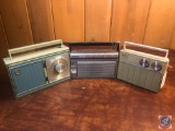 Motorola 8 Transistor Radio, Panasonic AM/FM Radio and RCA Victor 8 Transistor Radio