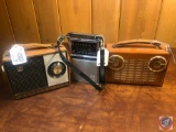 Coronado All Transistor Radio Serial No. 212775, General Electric AM/FM Solid State Portable Radio