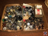 Assorted Radio Knobs, Tubes, Springs and More