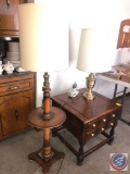 Side Table with Two Drawers Measuring 25