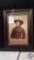 Reprint: US Army General George A Custer Photo Post Card. The frame measures 5 9/16? wide by 7 9/16?