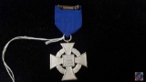 German WWII Political NSDAP 25 Year Faithful Service Cross. The front shows a black enameled