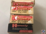 {{4X$BID}} Hornandy 204 Ruger 32 gr. V-Max (4) Box of 20