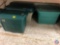 Rubbermaid Rough Tote with Lid and (2) Rubbermaid Rough Neck Totes with Lid