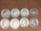 (1) 1946 Denver Mint Washington Quarter and (7) 1946 Philadelphia Mint Washington Quarters