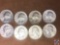 (8) 1964 Denver Mint Washington Quarters