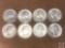 (8) 1964 Philadelphia Mint Washington Quarters