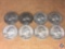 (2) 1957 Philadelphia Mint Washington Quarters and (6) 1957 Denver Mint Washington Quarters