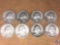 (1) 1957 Philadelphia Mint Washington Quarter and (7) 1957 Denver Mint Washington Quarters