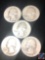 (3) 1936 Philadelphia Mint Washington Quarters, (1) 1937 Denver Mint Washington Quarter and (1) 1939