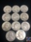 (1) 1945 Denver Mint Washington Quarter and (10) 1945 Philadelphia Mint Washington Quarters