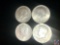 (4) 1964 Philadelphia Mint Kennedy Half Dollar Coins