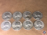 (8) 1964 Philadelphia Mint Washington Quarters
