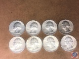 (8) 1964 Philadelphia Mint Washington Quarters