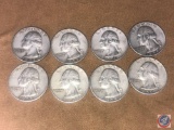 (8) 1959 Denver Mint Washington Quarters