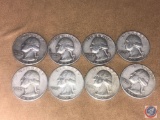 (4) 1956 Denver Mint Washington Quarters and (4) 1956 Philadelphia Mint Washington Quarters