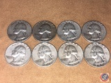 (2) 1957 Philadelphia Mint Washington Quarters and (6) 1957 Denver Mint Washington Quarters