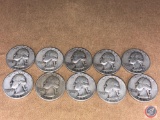 (2) 1951 Philadelphia Mint Washington Quarters and (8) 1951 Denver Mint Washington Quarters