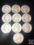 (2) 1944 Denver Mint Washington Quarters and (8) 1944 Philadelphia Mint Washington Quarters