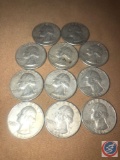 (3) 1961 Philadelphia Mint Washington Quarters and (8) 1961 Denver Mint Washington Quarters