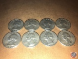 (3) 1963 Philadelphia Mint Washington Quarters and (5) 1963 Denver Mint Washington Quarters