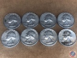 (2) 1963 Philadelphia Mint Washington Quarters and (6) 1963 Denver Mint Washington Quarters